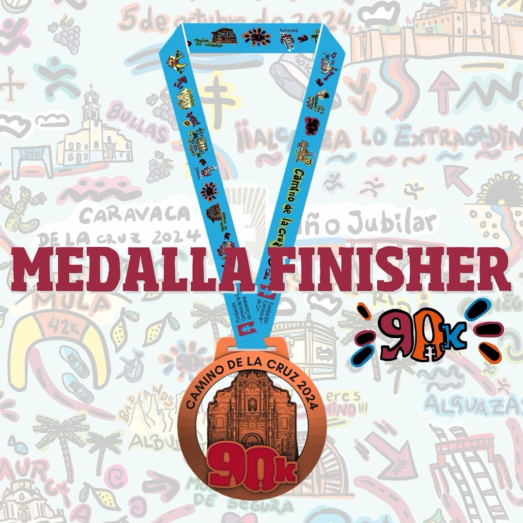 🏅 FINISHERS 2024 🏅

En la meta te espera la medalla. Tu medalla por cumplir con tu reto, por ganar más allá de los kilómetros.

Con Caravaca de la Cruz como protagonista en el Año Jubilar, el año donde todo brilla de una manera especial.

Te esperamos en meta 🏁