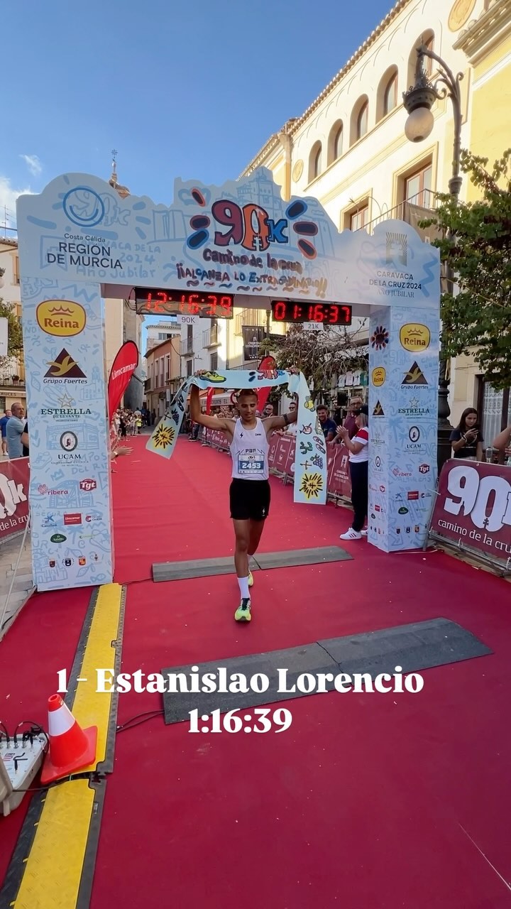 PODIUM 21K MASCULINO

1 - Estanislao Lorencio 1:16:39🥇
2 - Ginés Fernández 1:21:44🥈
3 - Ginés Martínez 1:23:58🥉

#caravacadelacruz #90kcaminodelacruz