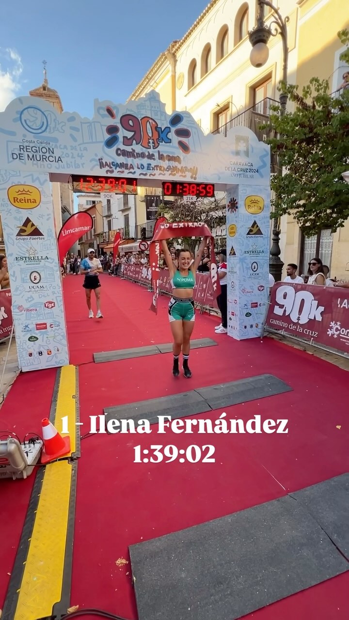 PODIUM 21K FEMENINO

1 - Ilena Fernández 1:39:02🥇
2 - Gemma Ann Selby 1:39:59🥈
3 - Manuela Abrio 1:43:05🥉

#caravacadelacruz #90kcaminodelacruz