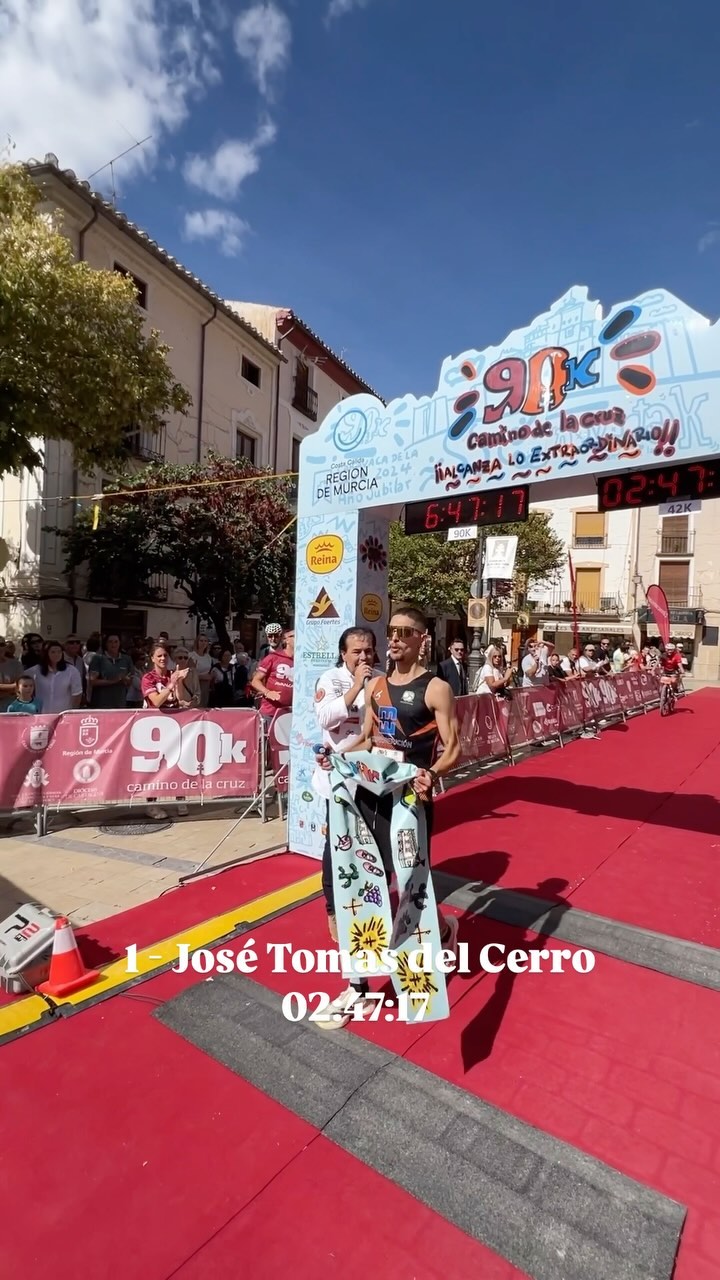 PODIUM MASCULINO 42K 

 1 - José Tomas del Cerro  02:47:17🥇
 2 - Andrés Sánchez 02:55:30🥈
 3 - Dmytro Pashchenko 03:00:48🥉

#caravacadelacruz #90kcaminodelacruz